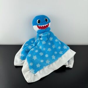Pinkfong Baby Shark Blue Lovey Security Blanket 14" Daddy Shark Plush Stars